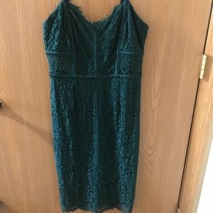 Dark Green Dress from Express
